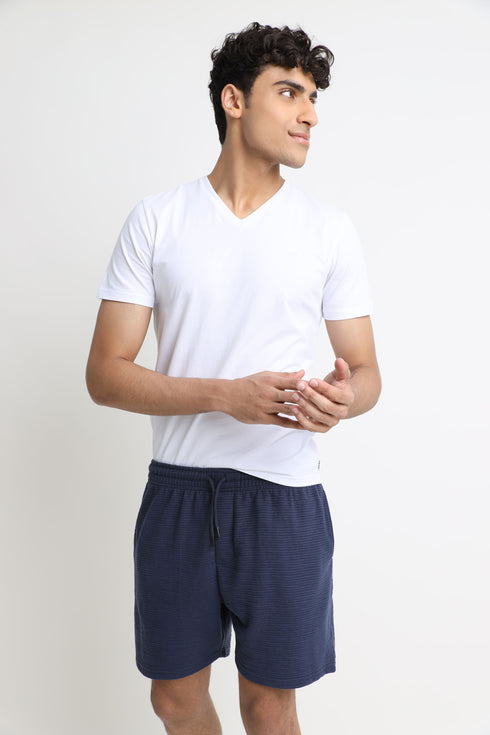The Navy Blue Shorts